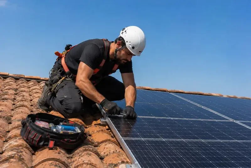 Maintenance et monitoring de panneaux solaires à Beauronne